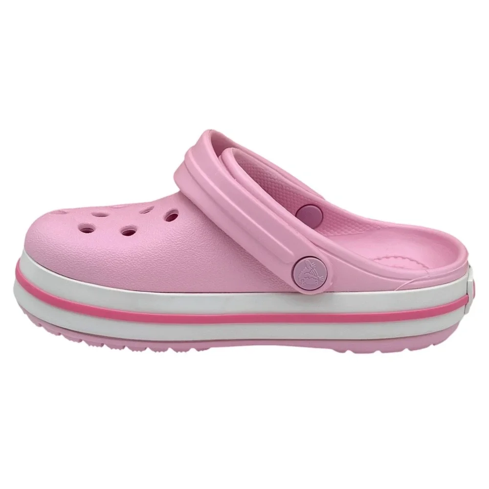 Crocs Toddler Girls Slip on Clogs Size 9 Pink Water Friendly Lightweight Sandal